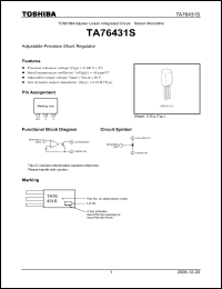 Click here to download TA76431S_06 Datasheet