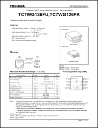 Click here to download TC7WG126FK Datasheet