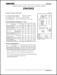 Click here to download 2SK2952_09 Datasheet