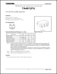 Click here to download TA4012FU_07 Datasheet