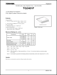 Click here to download TG2401F Datasheet