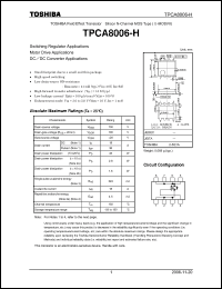 Click here to download TPCA8006-H Datasheet