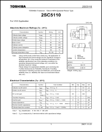 Click here to download 2SC5110_07 Datasheet