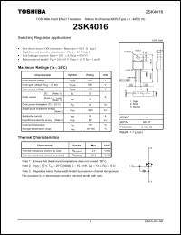Click here to download 2SK4016 Datasheet
