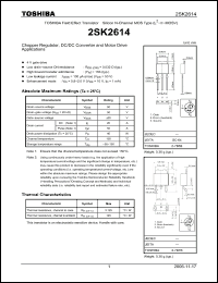 Click here to download 2SK2614_06 Datasheet