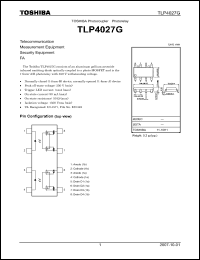 Click here to download TLP4027G_07 Datasheet