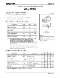 Click here to download 2SC4915_07 Datasheet