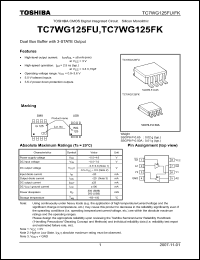 Click here to download TC7WG125FK Datasheet