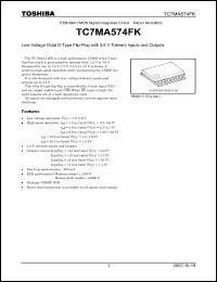 Click here to download TC7MA574FK_07 Datasheet