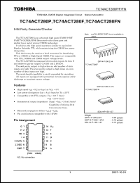 Click here to download TC74ACT280F Datasheet