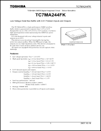 Click here to download TC7MA244FK_07 Datasheet