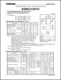 Click here to download SSM3J120TU Datasheet