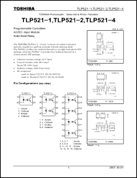 Click here to download TLP521-1_07 Datasheet