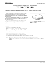 Click here to download TC74LCX652FS_07 Datasheet