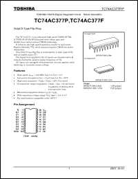 Click here to download TC74AC377P Datasheet