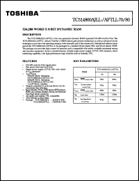 Click here to download TC514800AFTLL-80 Datasheet