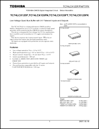 Click here to download TC74LCX125FK Datasheet