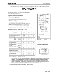 Click here to download TPCA8020-H Datasheet