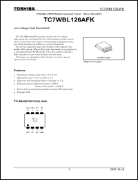 Click here to download TC7WBL126AFK Datasheet