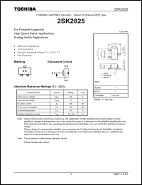 Click here to download 2SK2825_07 Datasheet