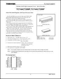 Click here to download TC74ACT299F Datasheet