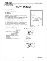 Click here to download TLP114AIGM Datasheet