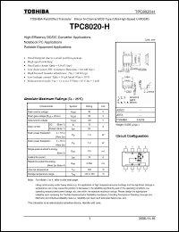 Click here to download TPC8020-H_06 Datasheet