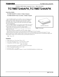 Click here to download TC7MET240AFK_07 Datasheet