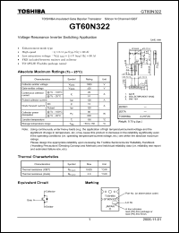 Click here to download GT60N322 Datasheet