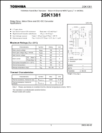 Click here to download K1381 Datasheet
