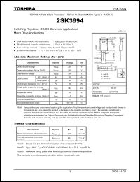 Click here to download 2SK3994 Datasheet