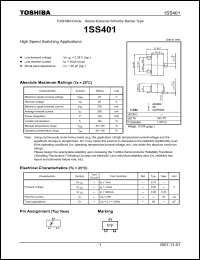 Click here to download 1SS401_07 Datasheet