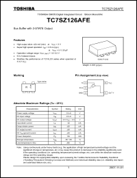 Click here to download TC7SZ126AFE Datasheet