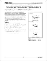 Click here to download TC74LCX126FT Datasheet