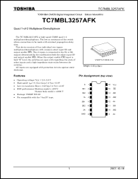 Click here to download TC7MBL3257AFK Datasheet