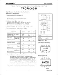 Click here to download TPCP8005-H Datasheet