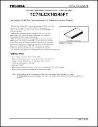 Click here to download TC74LCX16245FT Datasheet