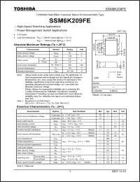Click here to download SSM6K209FE Datasheet
