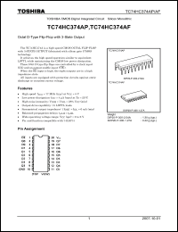 Click here to download TC74HC374AP_07 Datasheet