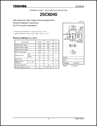 Click here to download 2SC6040 Datasheet