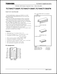 Click here to download TC74HCT139AP_07 Datasheet