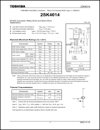 Click here to download 2SK4014 Datasheet