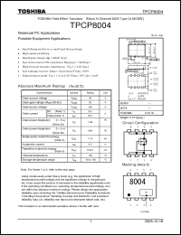 Click here to download TPCP8004 Datasheet