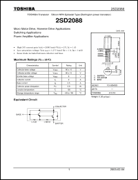 Click here to download 2SD2088_03 Datasheet