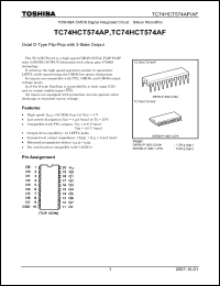 Click here to download TC74HCT574AP_07 Datasheet