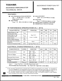 Click here to download TIM6472-30SL Datasheet