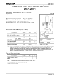 Click here to download 2SK2961_06 Datasheet