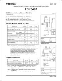 Click here to download 2SK3498_06 Datasheet