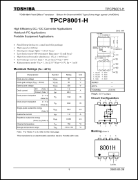 Click here to download TPCP8001-H Datasheet