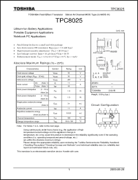 Click here to download TPC8025 Datasheet
